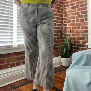 Karl Lagerfeld Black and White Houndstooth Pants